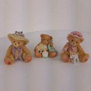 Set of 3 Vintage 90" Cherished Teddy